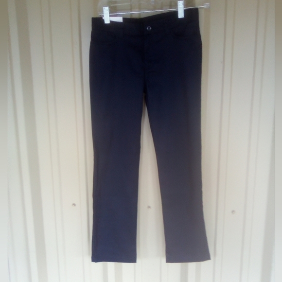 Brand New Girl's Classroom Matchstick Navy Pants Plus Extra Pair Size 10 Uniform - Picture 1 of 5